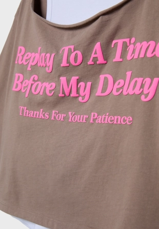 Двойной топ с рисунком- Заказать в России