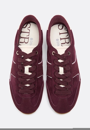 Кеды на тонкой подошве с кожаными деталями- Заказать в России