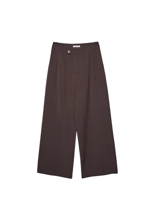 Повседневные брюки в полоску с перекрестной талией- Заказать в России