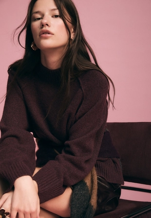 Базовый вязаный свитер- Заказать в России