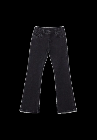 Джинсы с низкой посадкой с пайетками- Заказать в России