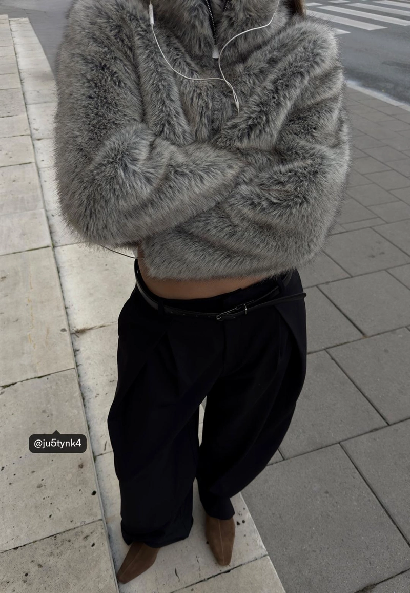 Брюки с макси-защипами и поясом