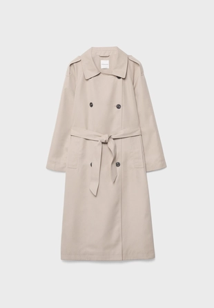 Длинный струящийся тренч- Заказать в России