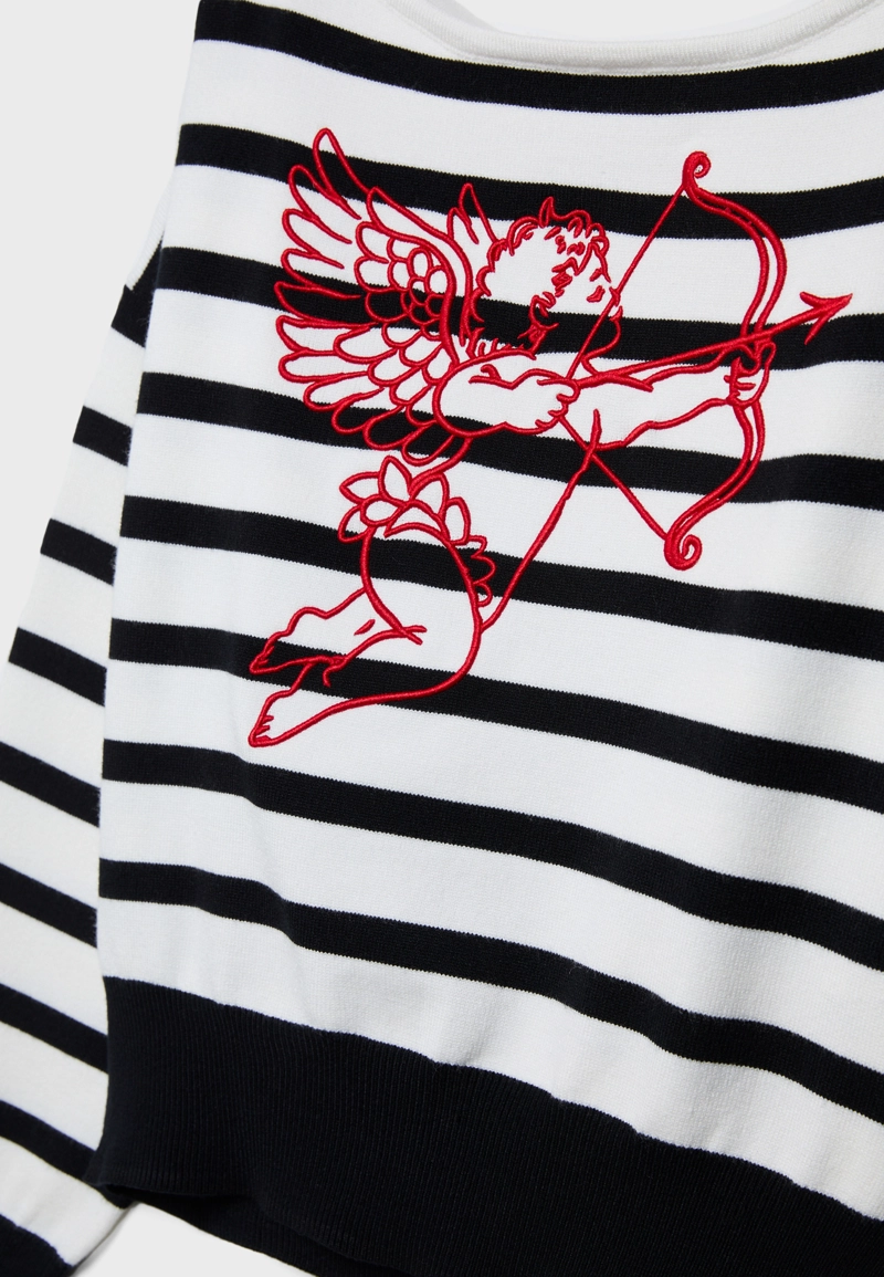 Трикотажный джемпер в полоску Angel