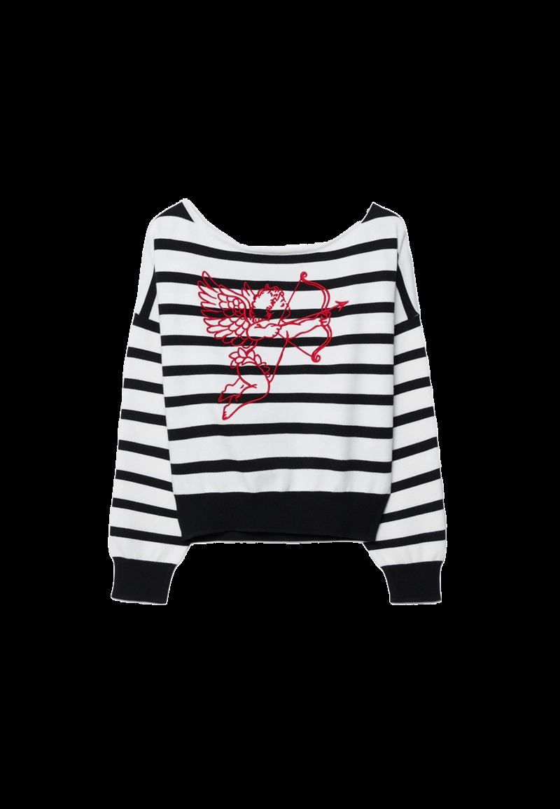 Трикотажный джемпер в полоску Angel