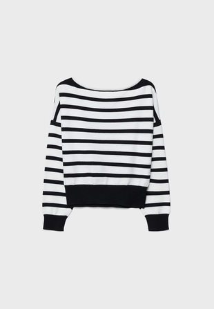 Трикотажный джемпер в полоску ANGEL- Заказать в России