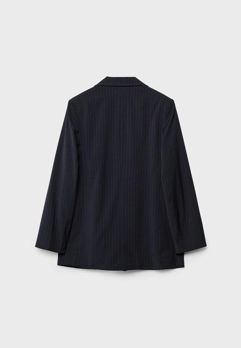 Пиджак свободного кроя в полоску