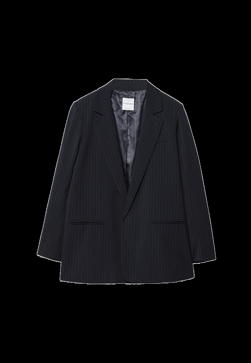 Пиджак свободного кроя в полоску