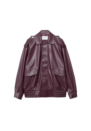 Объемная байкерская куртка из искусственной кожи- Заказать в России