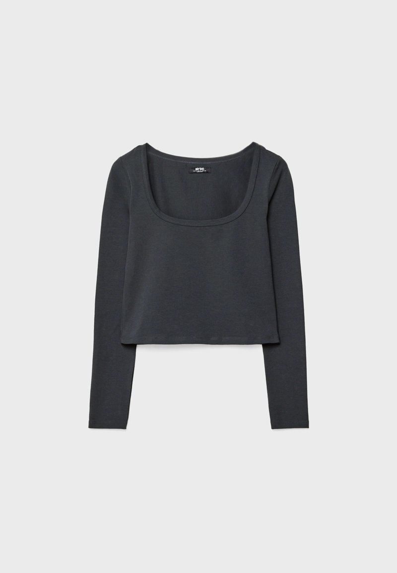 Базовая футболка с длинными рукавами