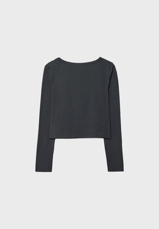 Базовая футболка с длинными рукавами- Заказать в России