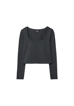 Базовая футболка с длинными рукавами- Заказать в России