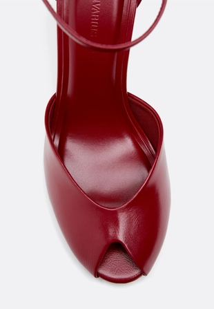 Туфли на шпильке с открытым носком- Заказать в России