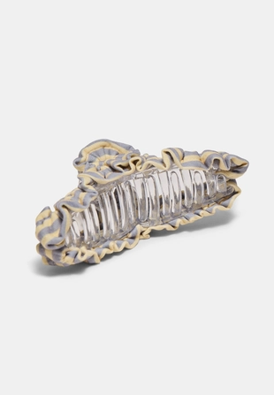 Тканая заколка для мех в полоску- Заказать в России