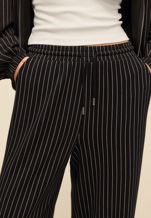 Брюки-джоггеры палаццо, мягкие на ощупь- Заказать в России