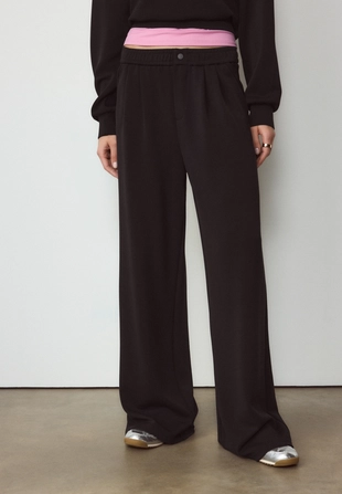 Мягкие брюки с защипами- Заказать в России