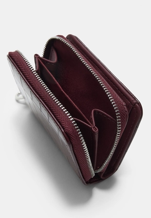 Кошелек на молнии с тиснением под кокос- Заказать в России