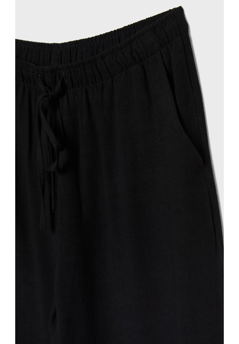 Прямые брюки под льняную ткань