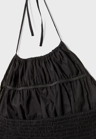 Топ с горловиной халтер и открытой спиной- Заказать в России