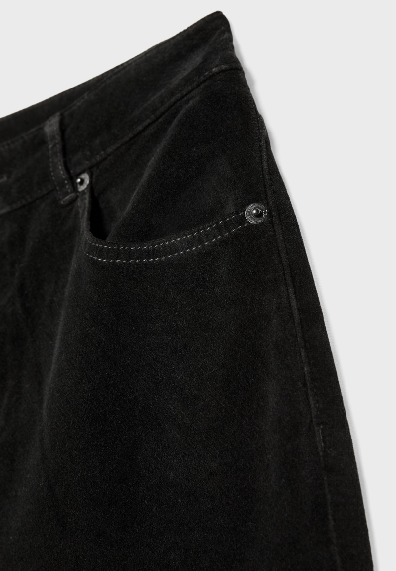 Бархатные брюки bootcut