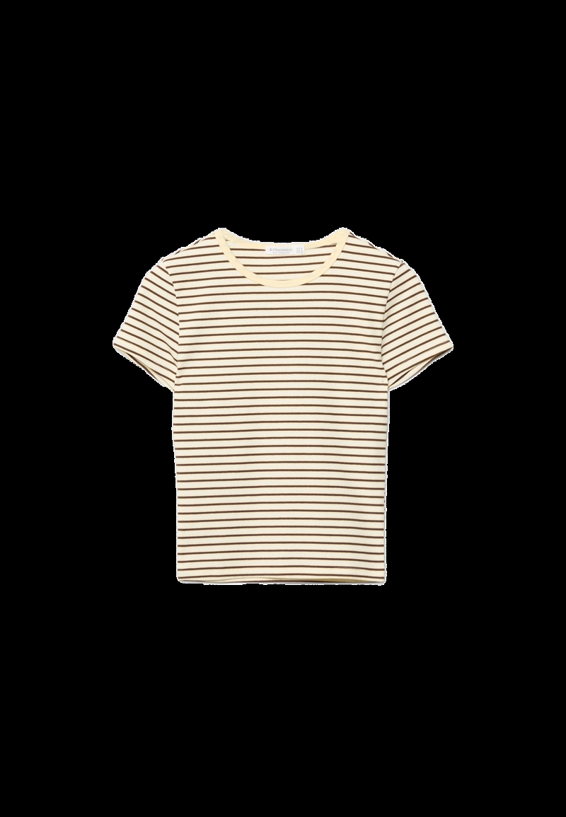 Базовая футболка зауженные в полоску