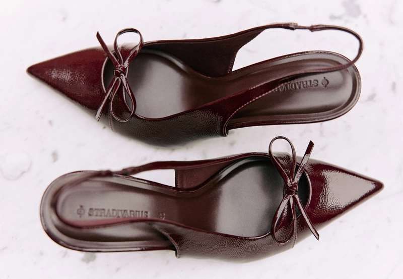 Туфли на каблуке с бантом