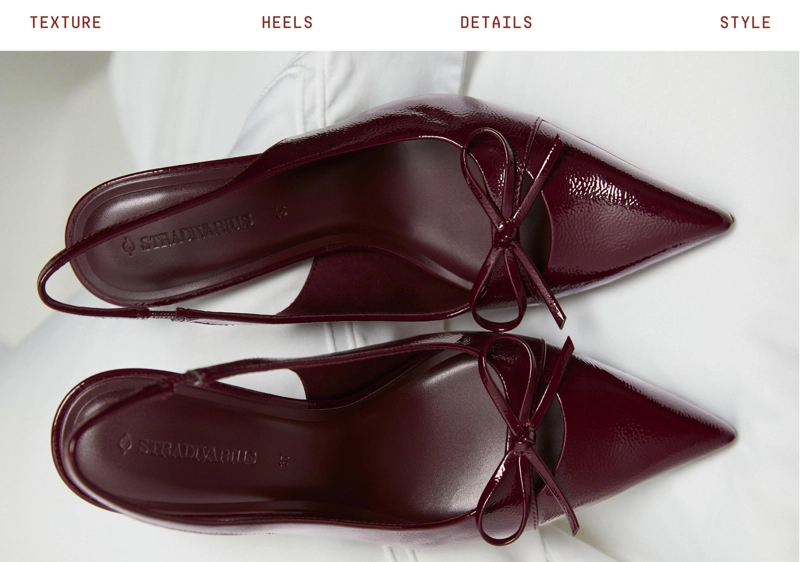 Туфли на каблуке с бантом