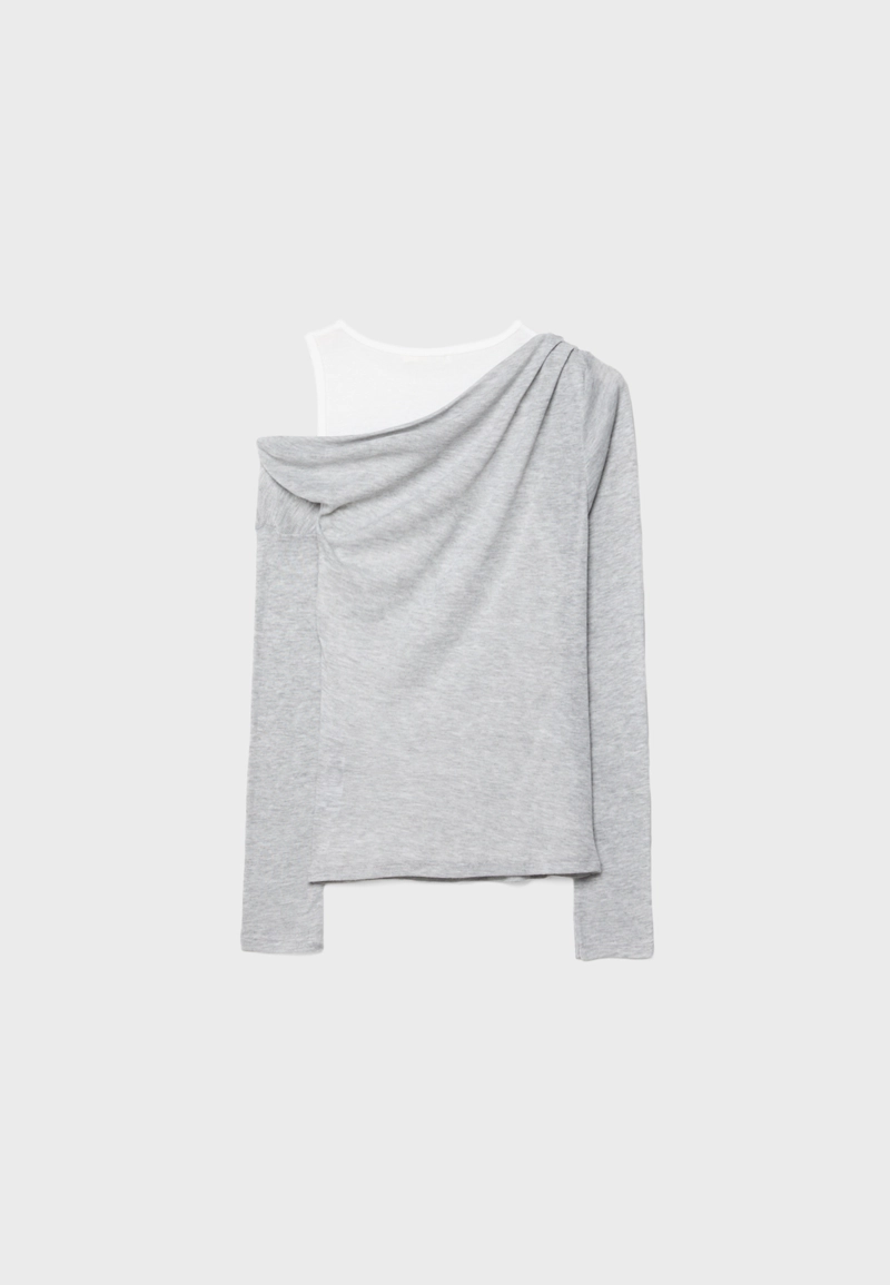 Асимметричная двойная футболка