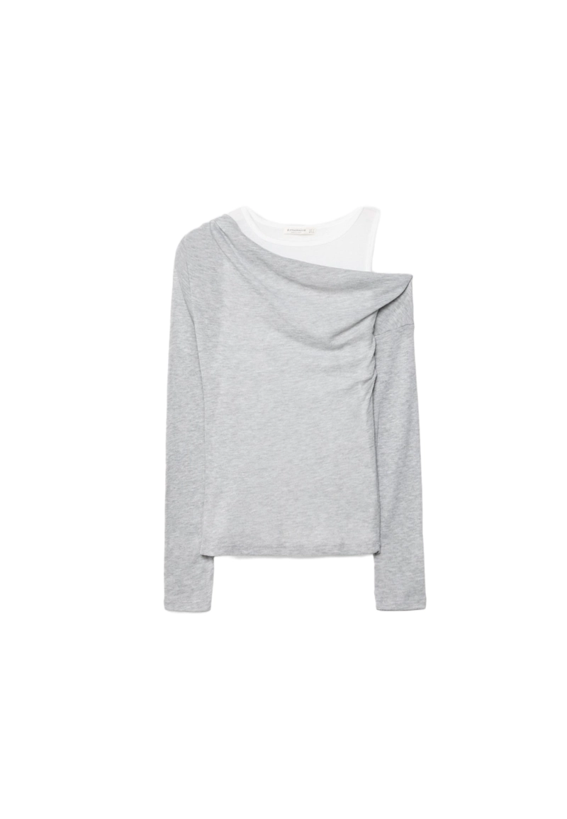 Асимметричная двойная футболка