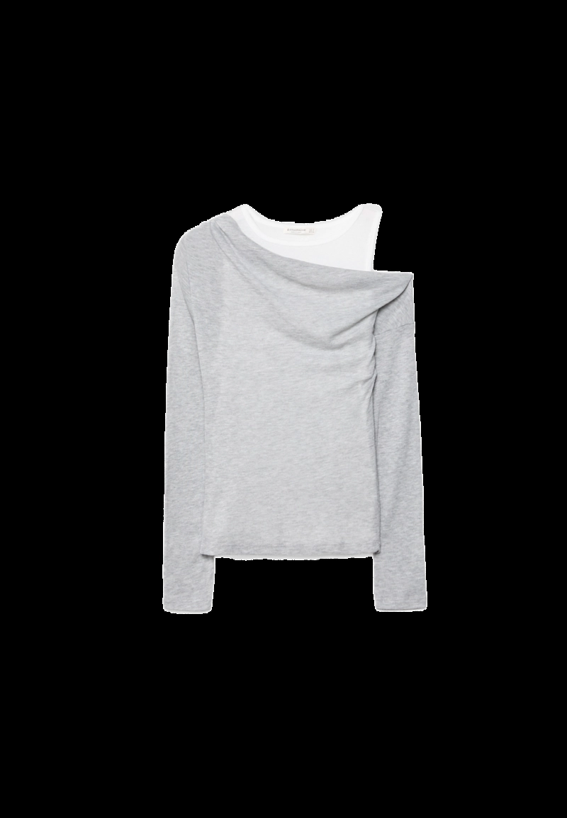 Асимметричная двойная футболка