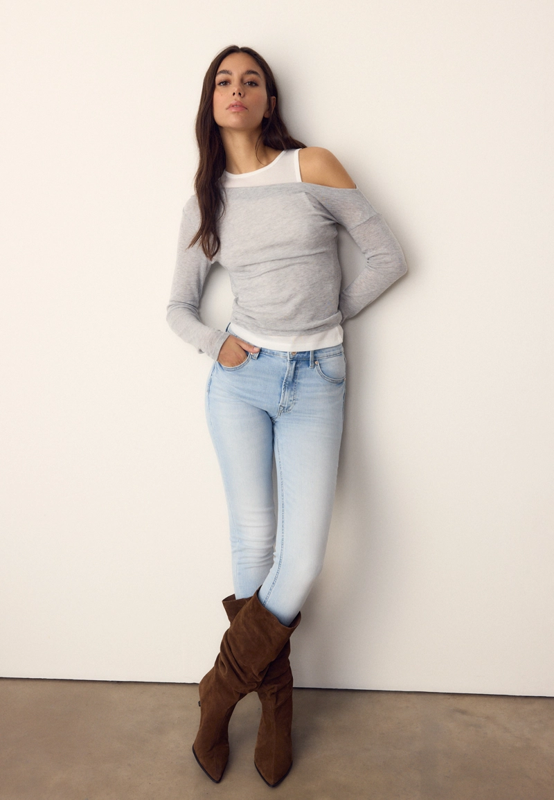 Асимметричная двойная футболка