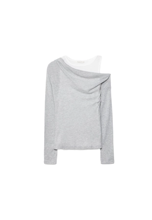 Асимметричная двойная футболка- Заказать в России