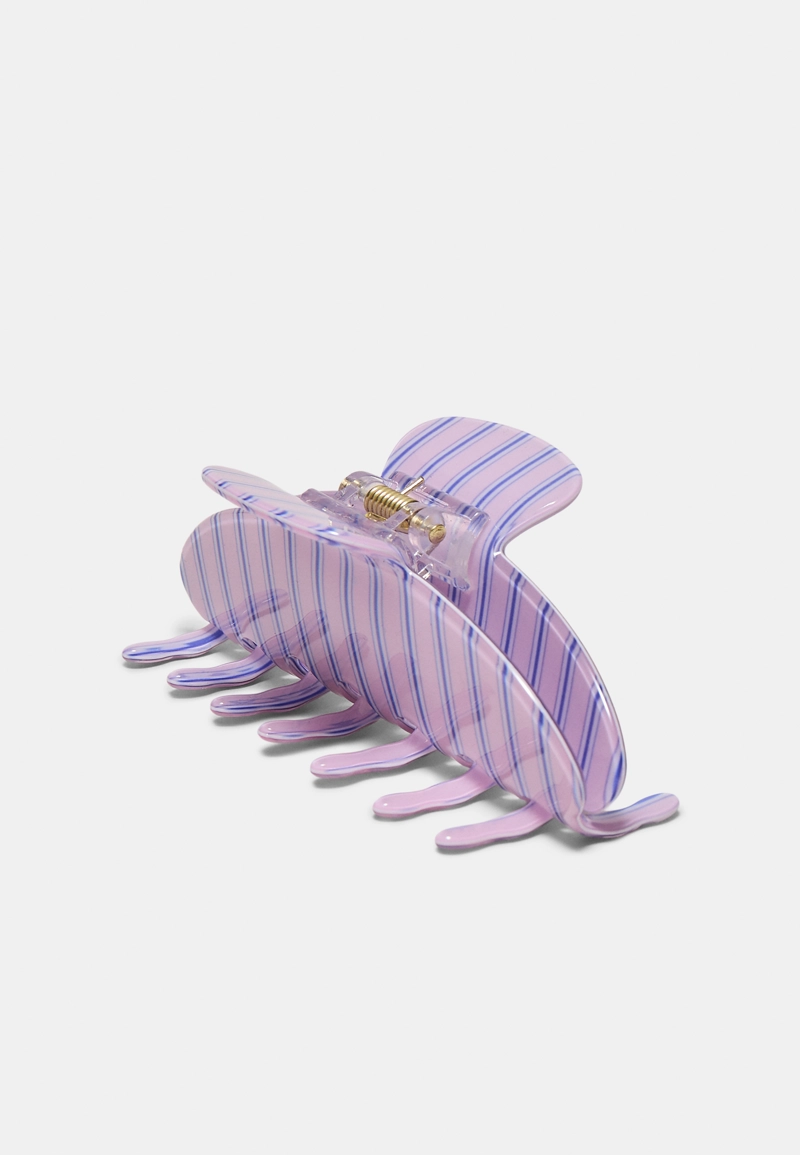 Заколка для меха в полоску