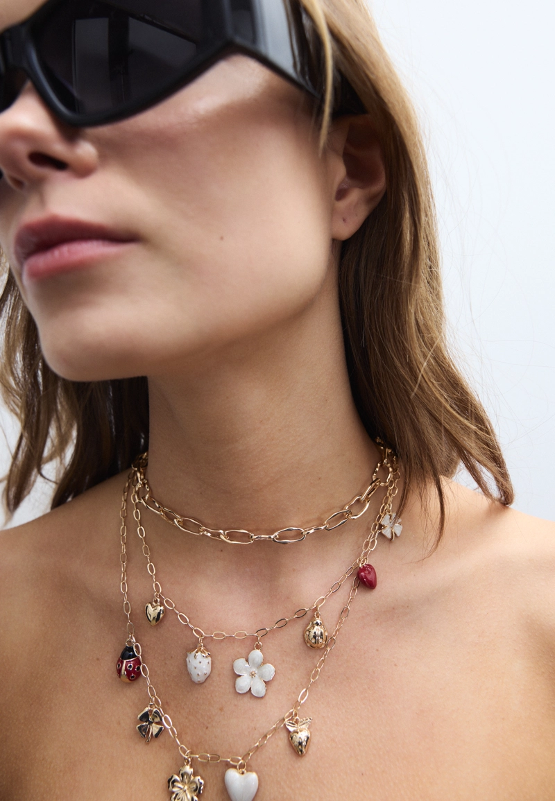 Набор из 3 колье с подвесками