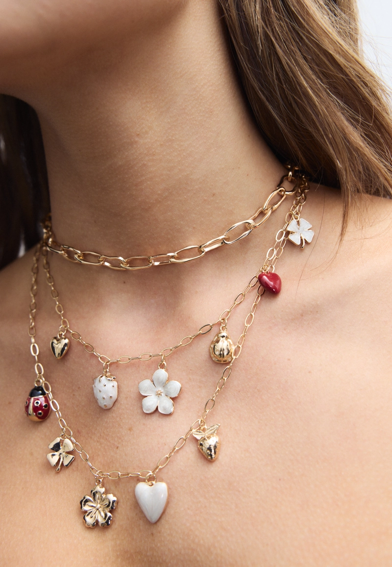 Набор из 3 колье с подвесками