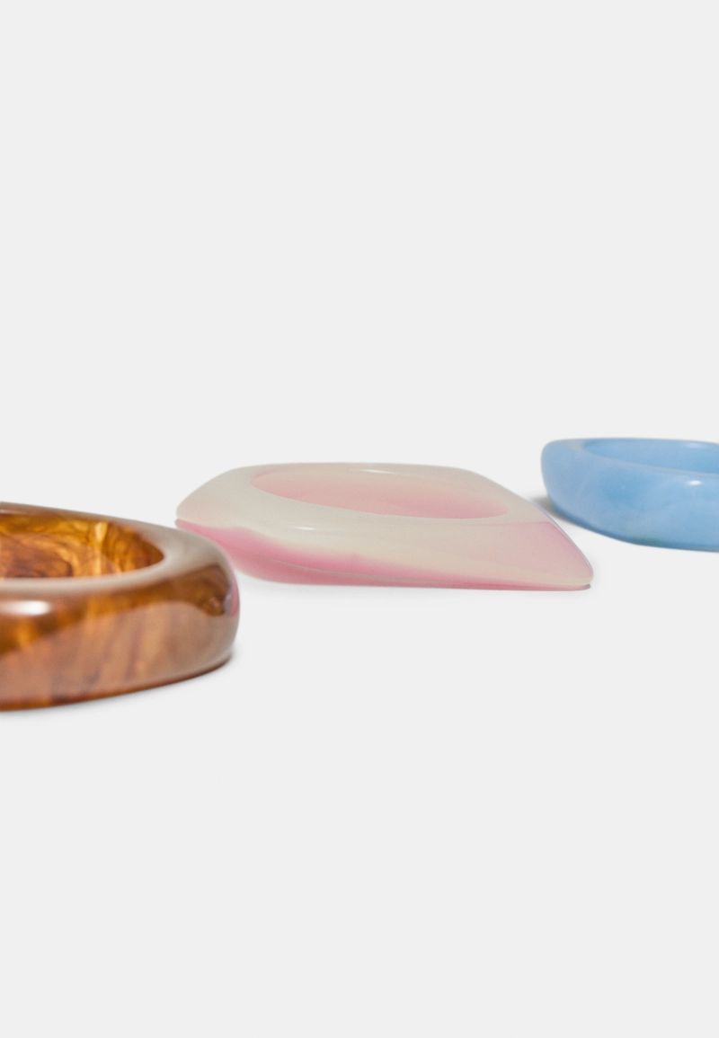 Набор из 3 комбинированных браслетов