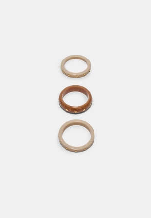 Набор из 3 жестких браслетов с шипами- Заказать в России