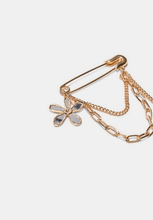 Набор из 2 булавок для волос с цветком из стекла- Заказать в России