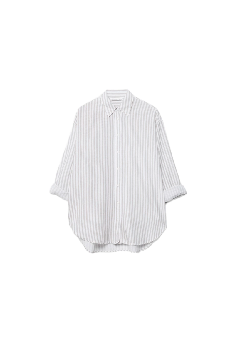 Рубашка под льняной эффект