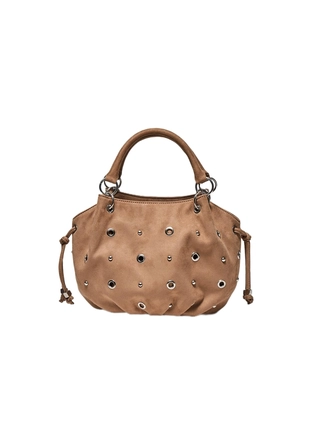 Круглая сумка с плечевым ремнем и люверсами- Заказать в России