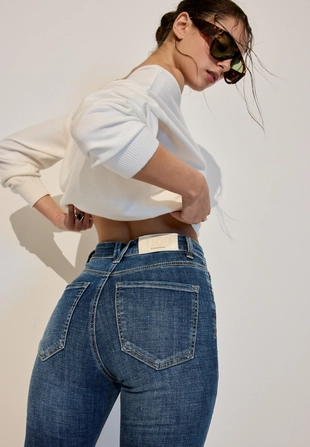 Джинсы скинни с очень высокой посадкой D09- Заказать в России