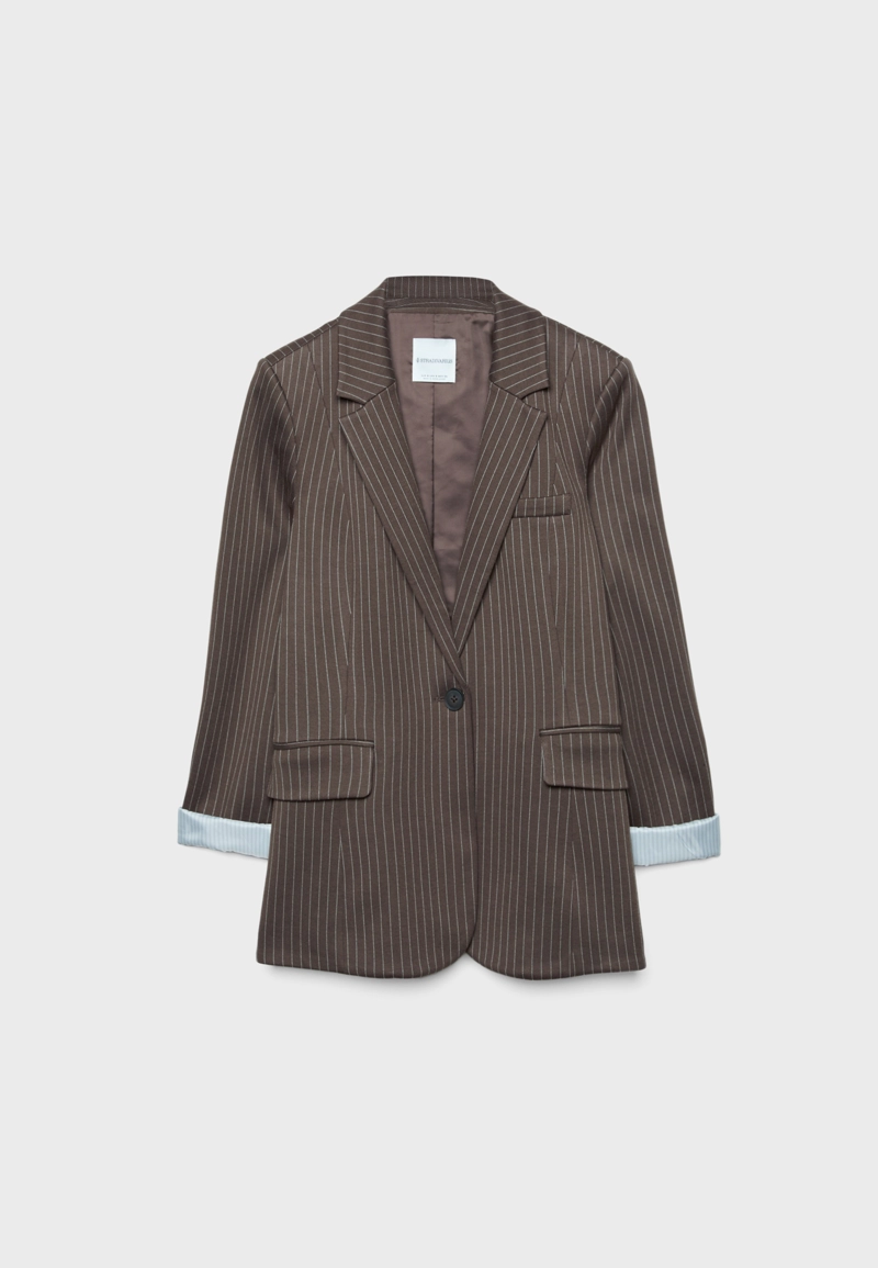 Базовый пиджак в полоску