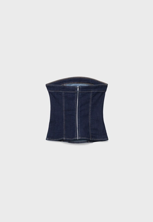 Купить Stradivarius Джинсовый топ бандо