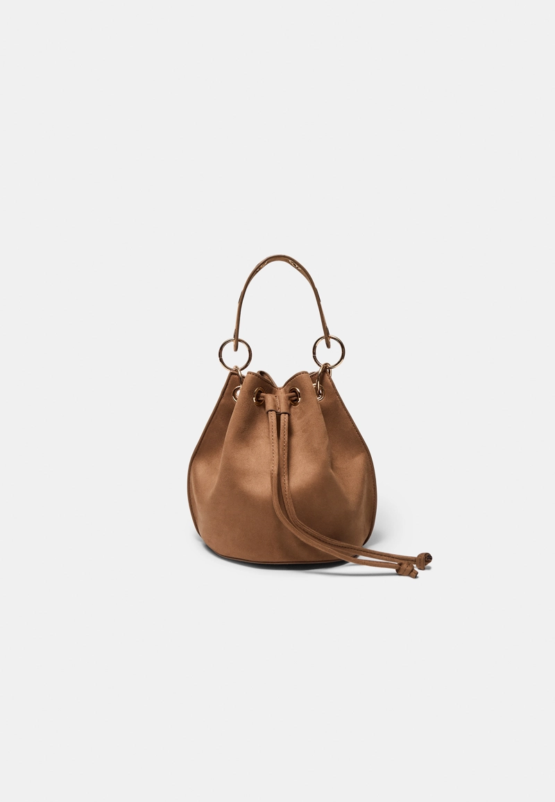 Жесткая сумка-бочонок с люверсами