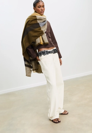 Клетчатый шарф- Заказать в России