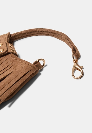 FRINGED BAG CHARM KEYRING- Заказать в России