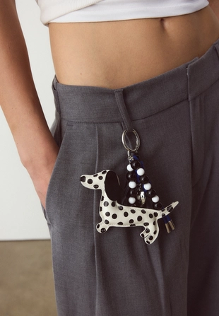 Брелок-подвеска «собака в горошек»- Заказать в России