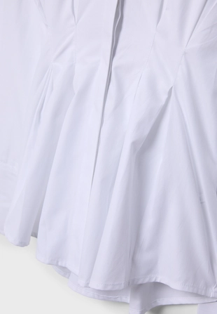 Рубашка из поплина со складками- Заказать в России