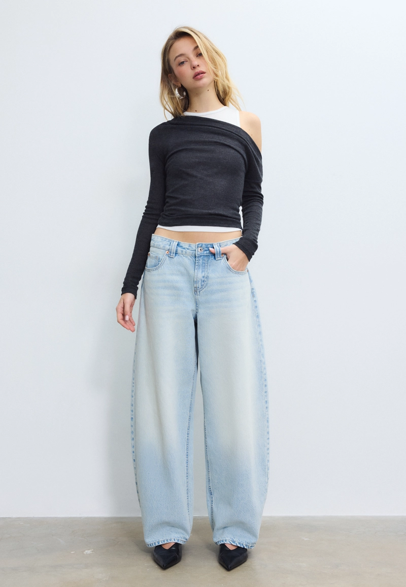 Джинсы barrel fit