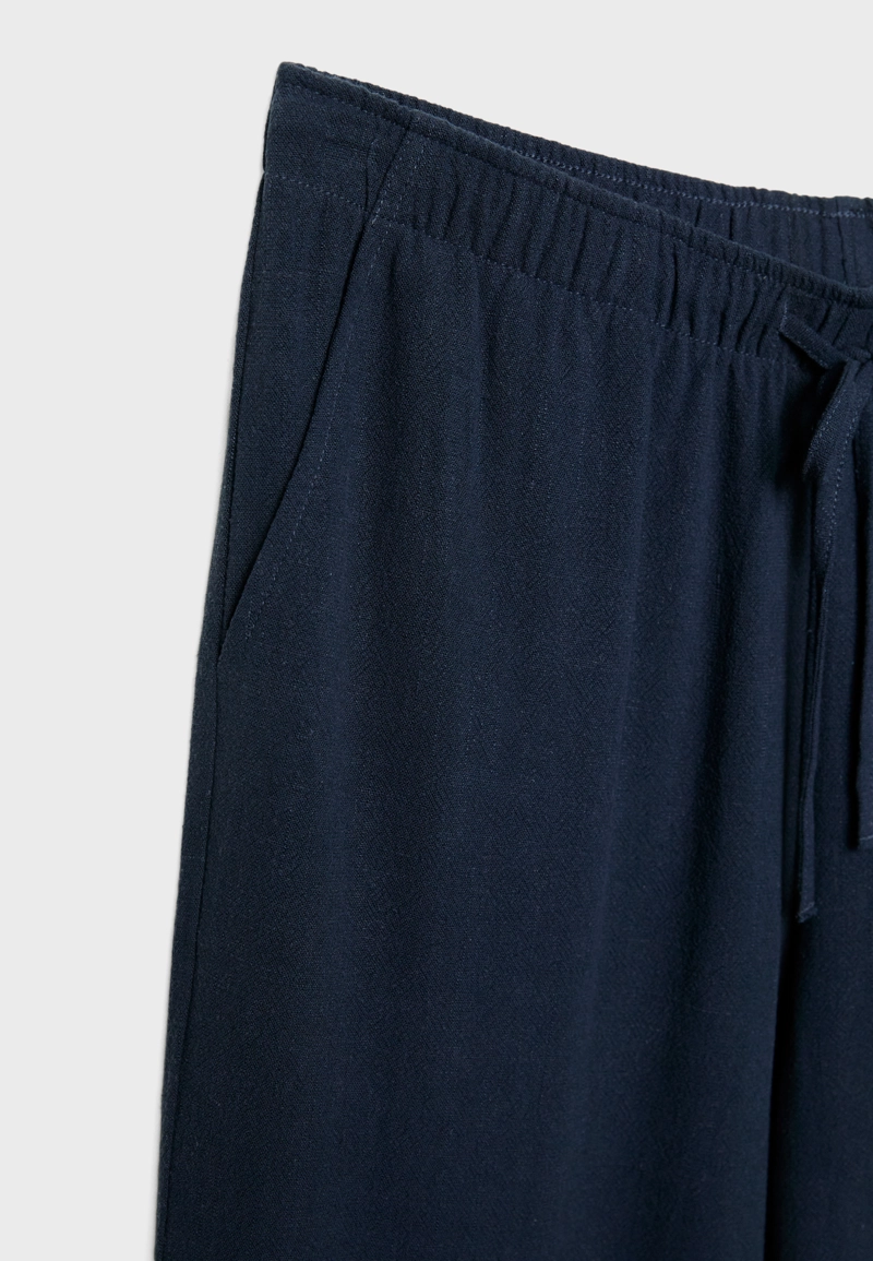 Прямые брюки под льняной